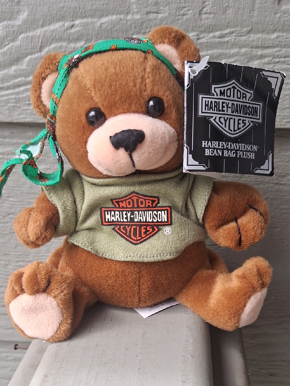 NWT Harley-Davidson Manifold Max Teddy Bear 6" 1998 90s Moto Bikercore